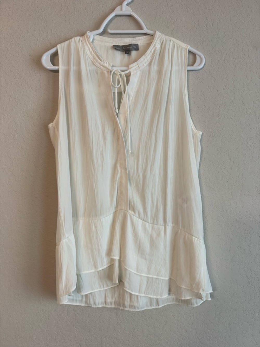 Lola & Sophie White Sleeveless Tank Top